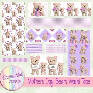 Mothers Day Bears Washi Tape