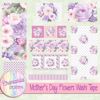 Mothers Day Flowers Washi Tape