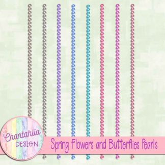 Spring Flowers and Butterflies Pearls