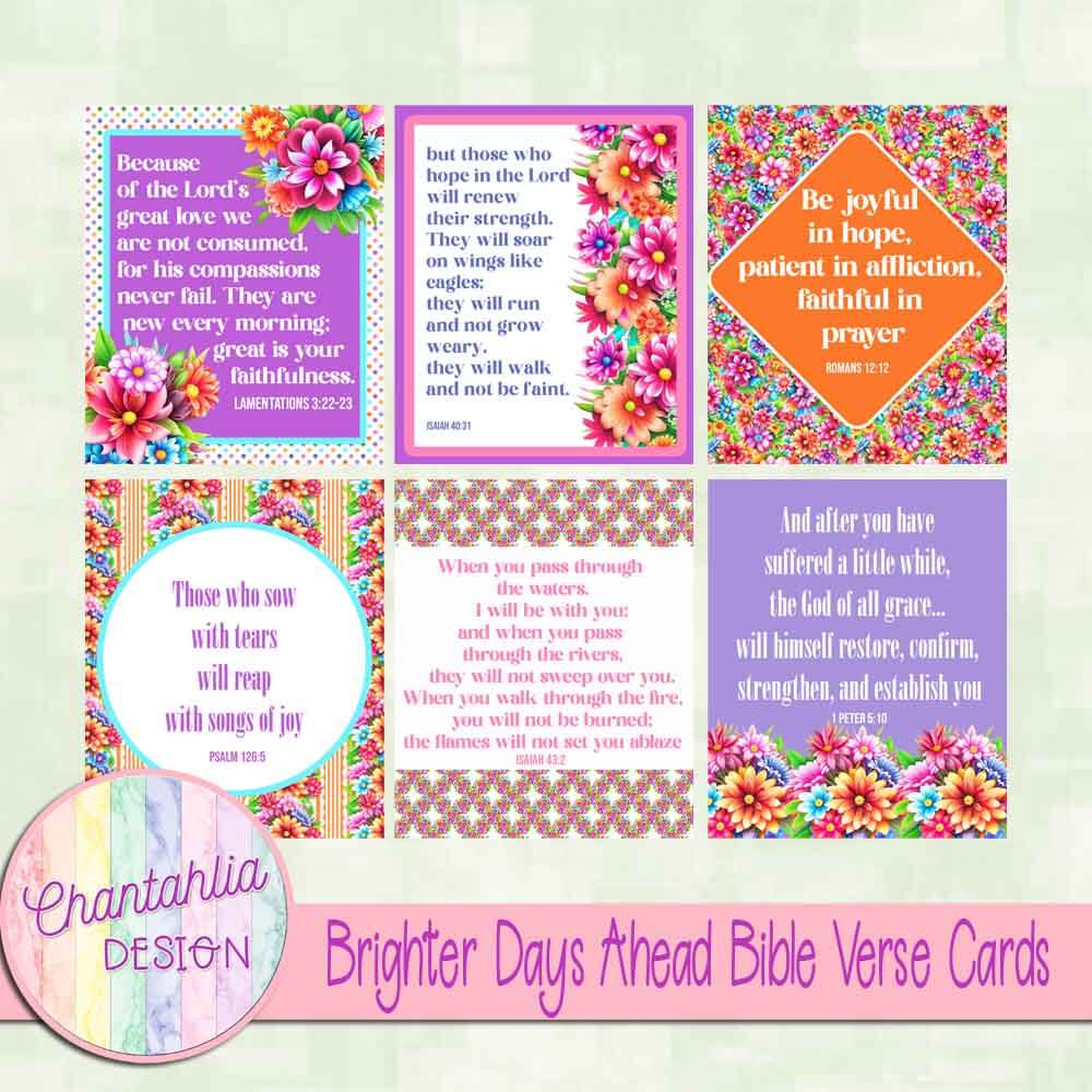 Brighter Days Ahead Bible Verse Cards
