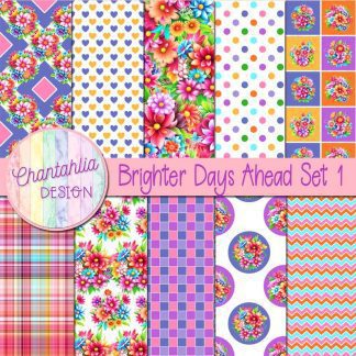 Brighter Days Ahead Digital Papers Set 1