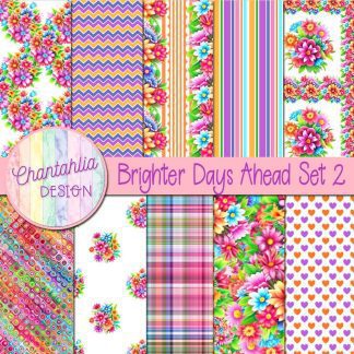 Brighter Days Ahead Digital Papers Set 2