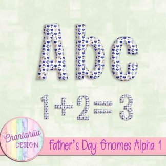 Free alpha in a Fathers Day Gnomes theme