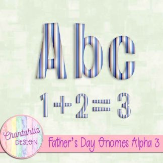 Free alpha in a Fathers Day Gnomes theme