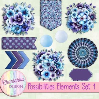 Free design elements in a Possibilities theme.