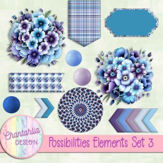 Free design elements in a Possibilities theme.