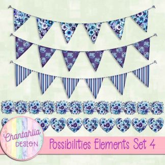 Free design elements in a Possibilities theme.