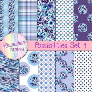 Free digital papers in a Possibilities theme