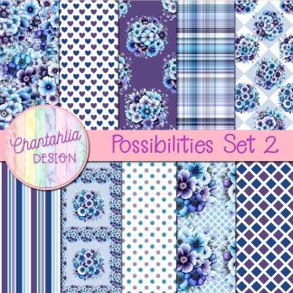 Free digital papers in a Possibilities theme