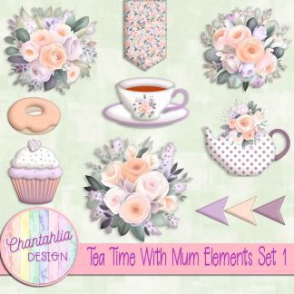 Tea Time With Mum Elements Set 1