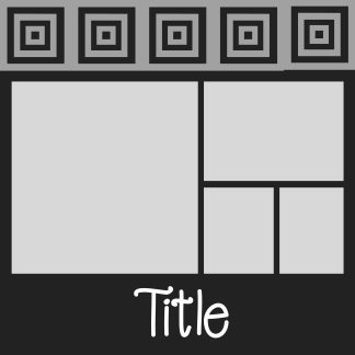 Free digital scrapbooking layout template .psd file