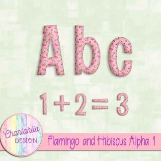 Free alpha in a Flamingo and Hibiscus theme
