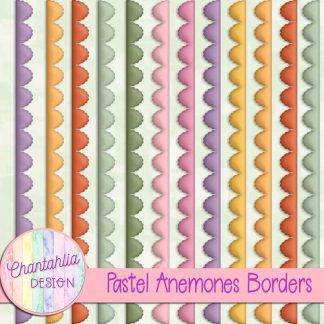 Pastel Anemones Borders