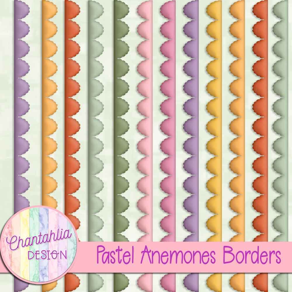 Pastel Anemones Borders