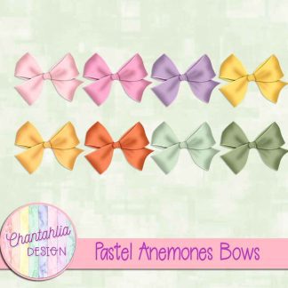 Pastel Anemones Bows