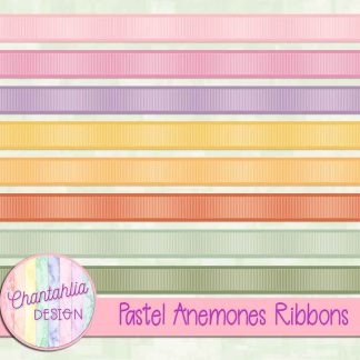 Pastel Anemones Ribbons