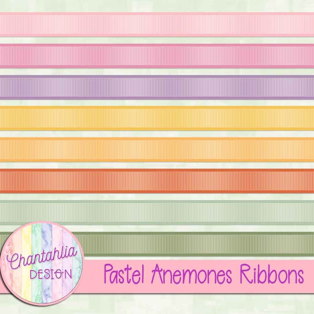 Pastel Anemones Ribbons