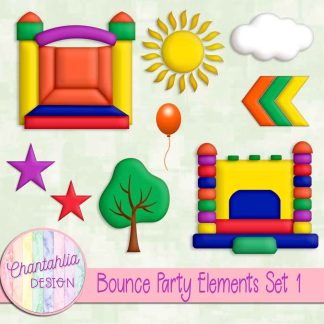 Bounce Party Elements Set 1