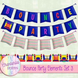 Bounce Party Elements Set 3