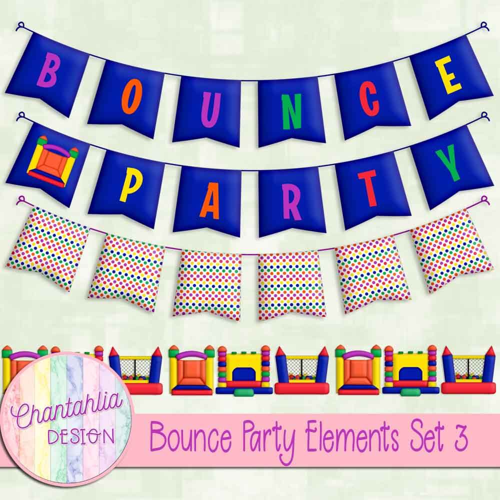 Bounce Party Elements Set 3