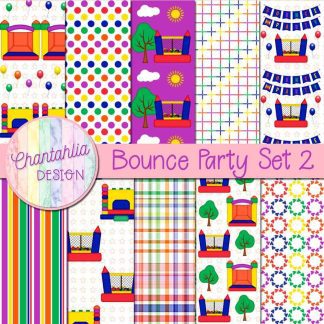 Bounce Party Digital Papers Set 2