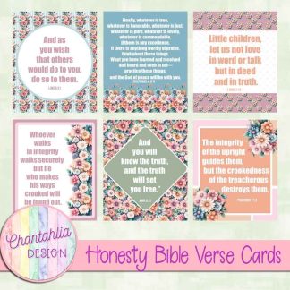 Honesty Bible Verse Cards