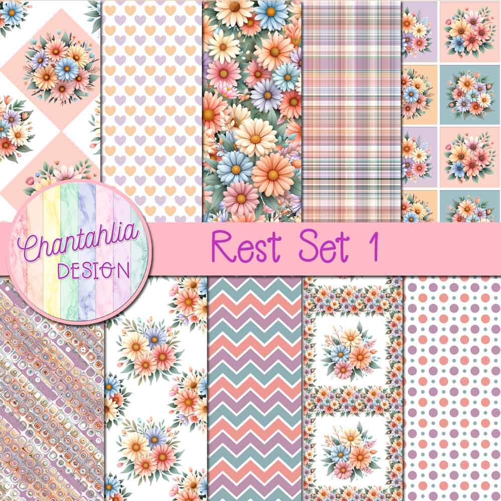 Rest Digital Papers Set 1
