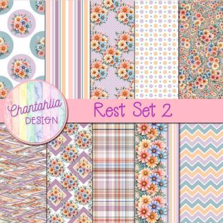 Rest Digital Papers Set 2