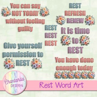 Rest Word Art