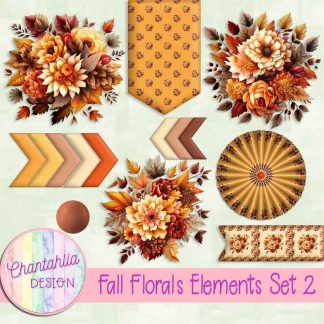 Fall Florals Elements Set 2
