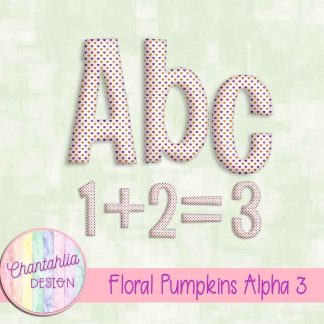 Floral Pumpkins Alpha 3