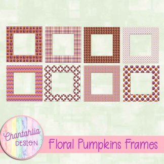 Floral Pumpkins Frames