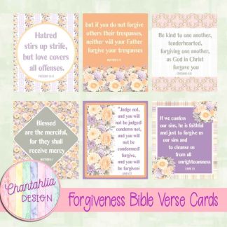 Forgiveness Bible Verse Cards