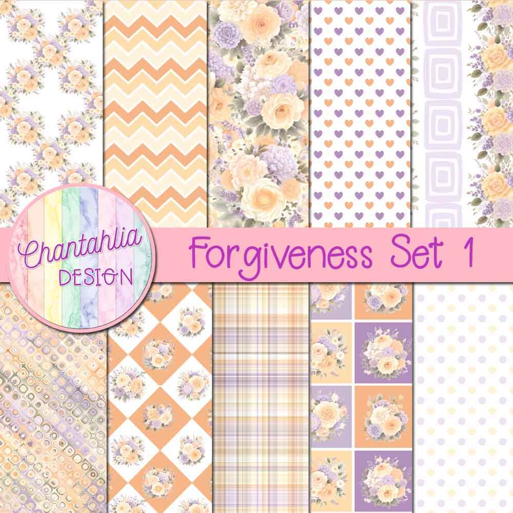 Forgiveness Digital Papers Set 1