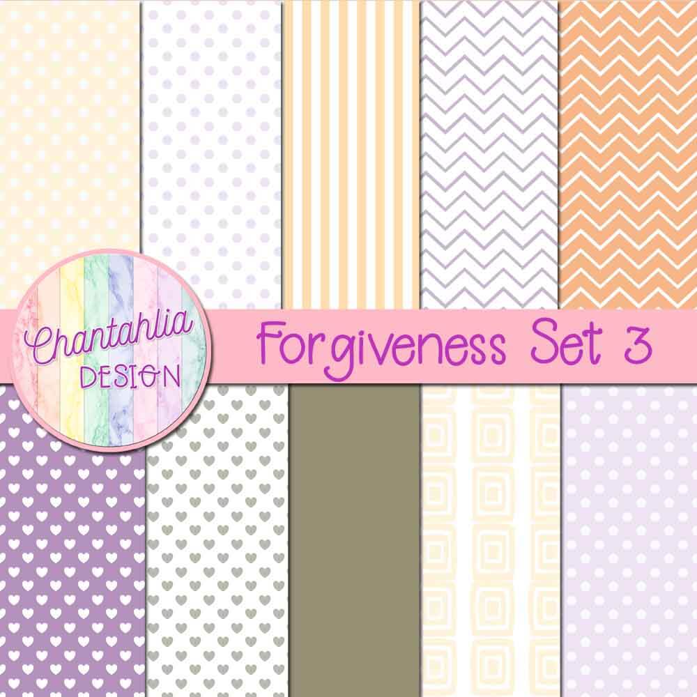 Forgiveness Digital Papers Set 3